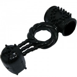 anneau vibrant anneau doux avec double stimulation_8