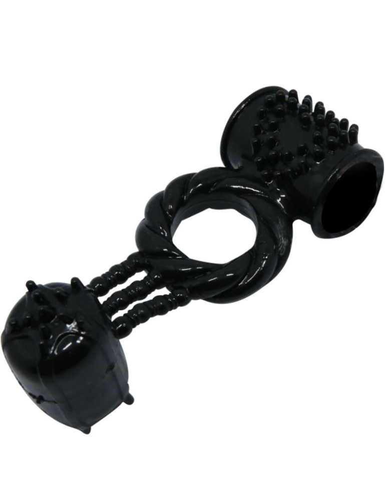 anneau vibrant anneau doux avec double stimulation_8