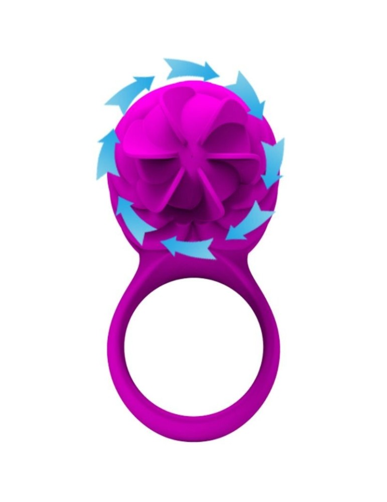 anneau en silicone française pretty love avec rotation lilas_3