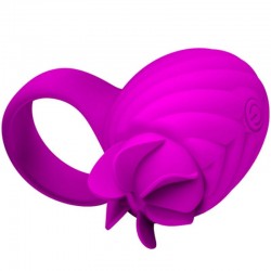 anneau en silicone française pretty love avec rotation lilas_4