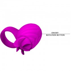 anneau en silicone française pretty love avec rotation lilas_5