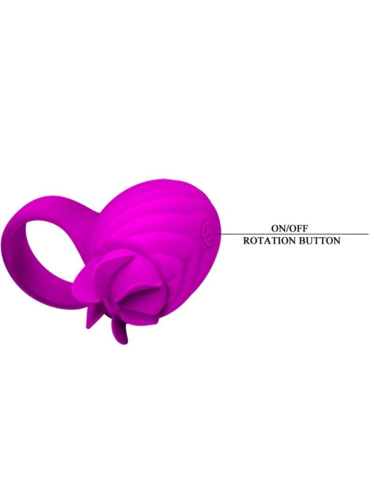 anneau en silicone française pretty love avec rotation lilas_5
