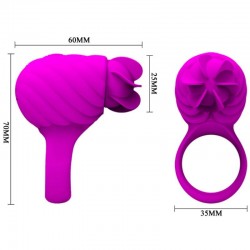 anneau en silicone française pretty love avec rotation lilas_6