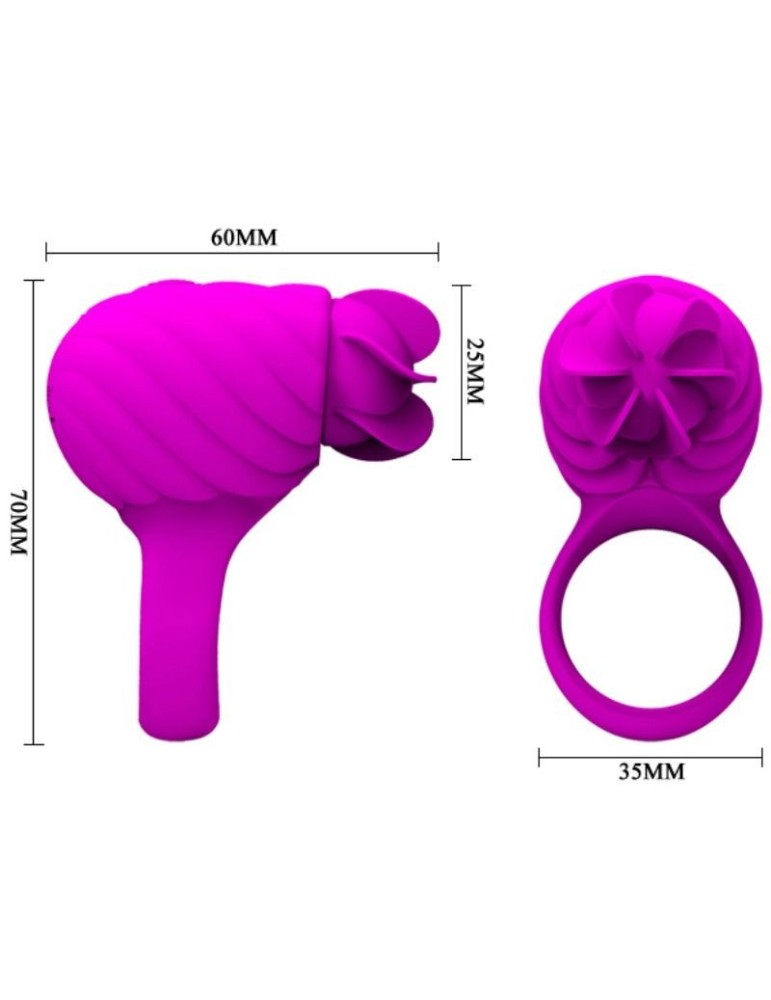 anneau en silicone française pretty love avec rotation lilas_6