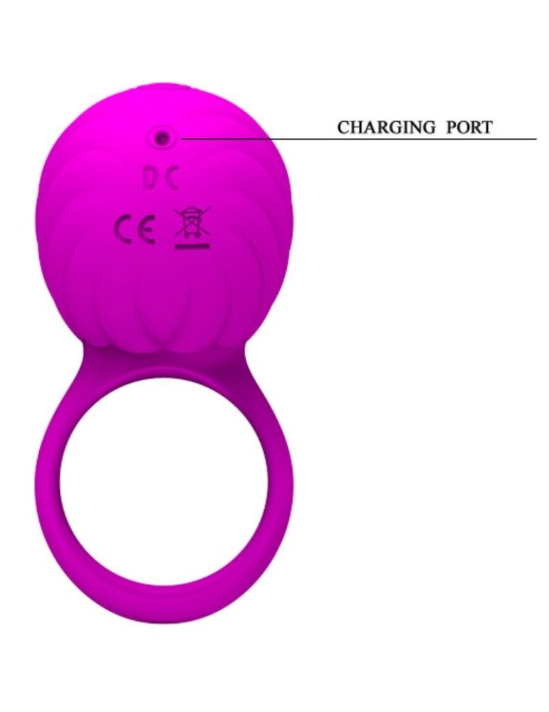 anneau en silicone française pretty love avec rotation lilas_8