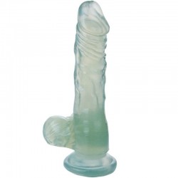 gode ​​coq réaliste transparent 21,6 cm_3