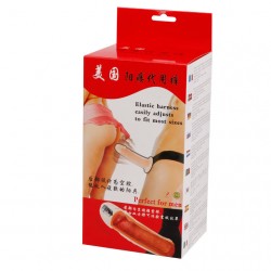 vibromasseur de harnais creux 17cm impression de porcelaine_6