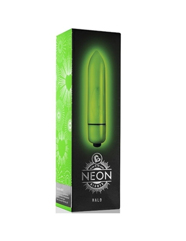 rocks-off balle vibrante nuits néon halo vert