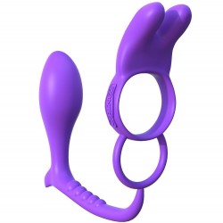 fantaisie c-ringz anneau vibrant anal lapin triple stimulation_3