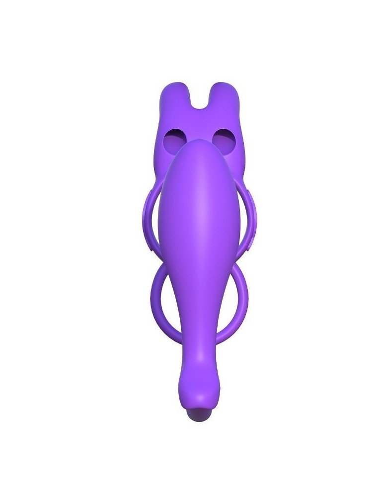 fantaisie c-ringz anneau vibrant anal lapin triple stimulation_6