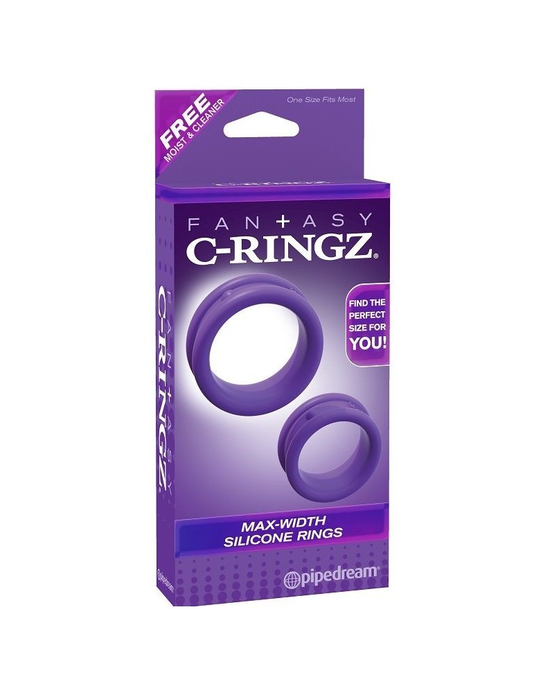 anneaux en silicone de largeur fantaisie c-ringz