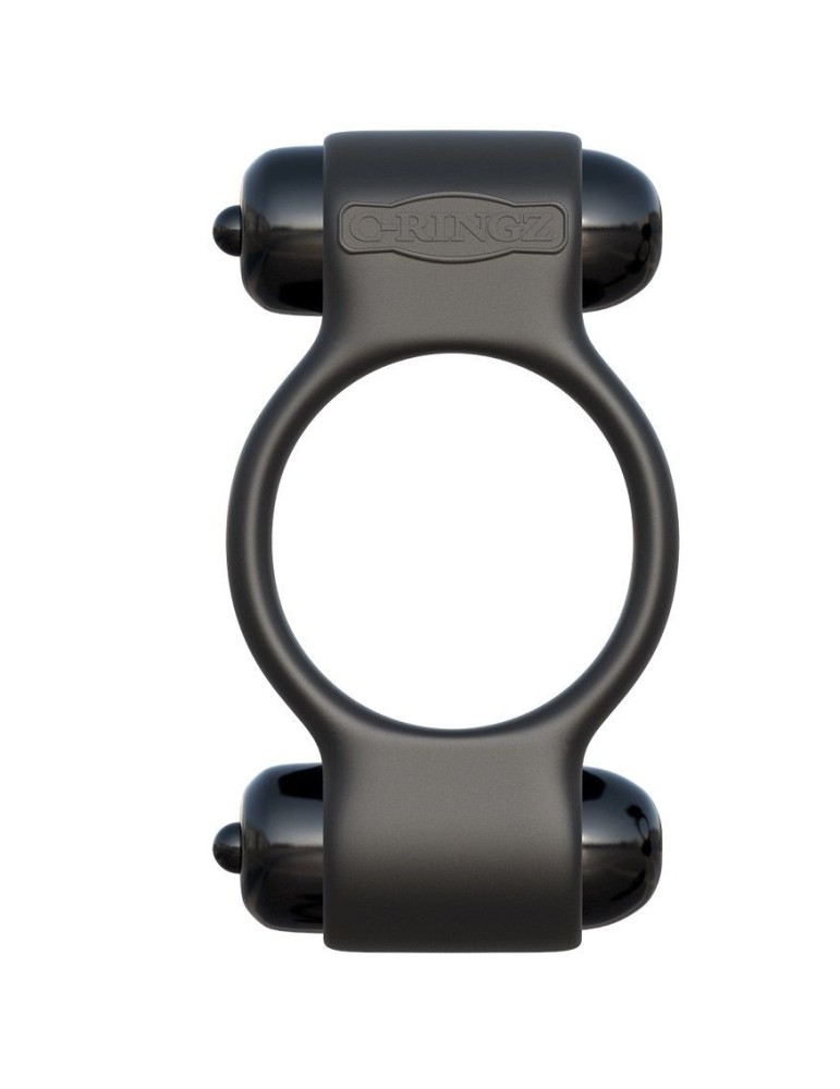 fantasy c-ringz magic double ring silicone vibrator noir_3