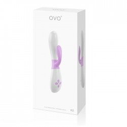 ovo k2 vibromasseur lapin stimulateur rose / blanc_3