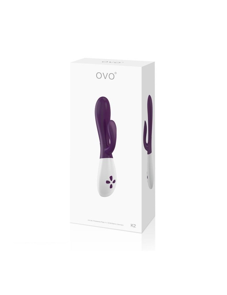 ovo k2 vibromasseur lapin stimulateur violet / blanc_3