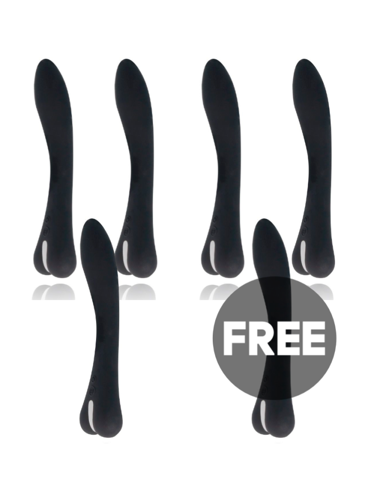 vibromasseur brilly glam ryan noir luxe 5 + 1 gratuit