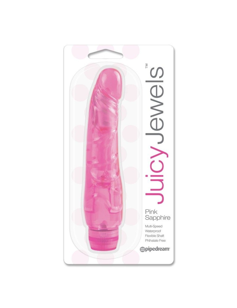 vibromasseur saphir rose juicy jewels.
