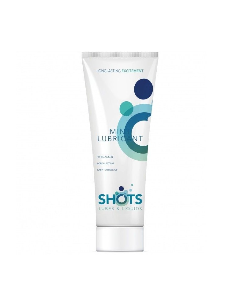 shotslube lubrifiant à base d'eau saveur menthe 100ml