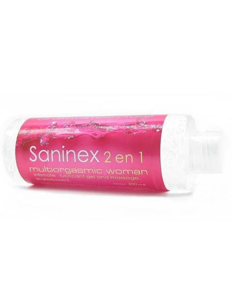 gel lubrifiant multiorgasmique 2 en 1 saninex pour femme