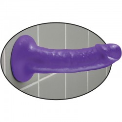 gode dillio slim avec ventouse - violet 15,3 cm_3