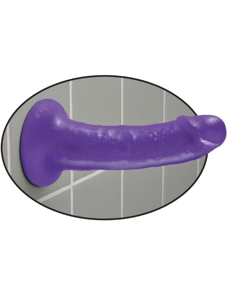 gode dillio slim avec ventouse - violet 15,3 cm_3