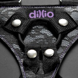 sangle dillio sur harnais avec sangles et gode 15 cm_4