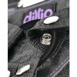 sangle dillio sur harnais avec sangles et gode 15 cm_7