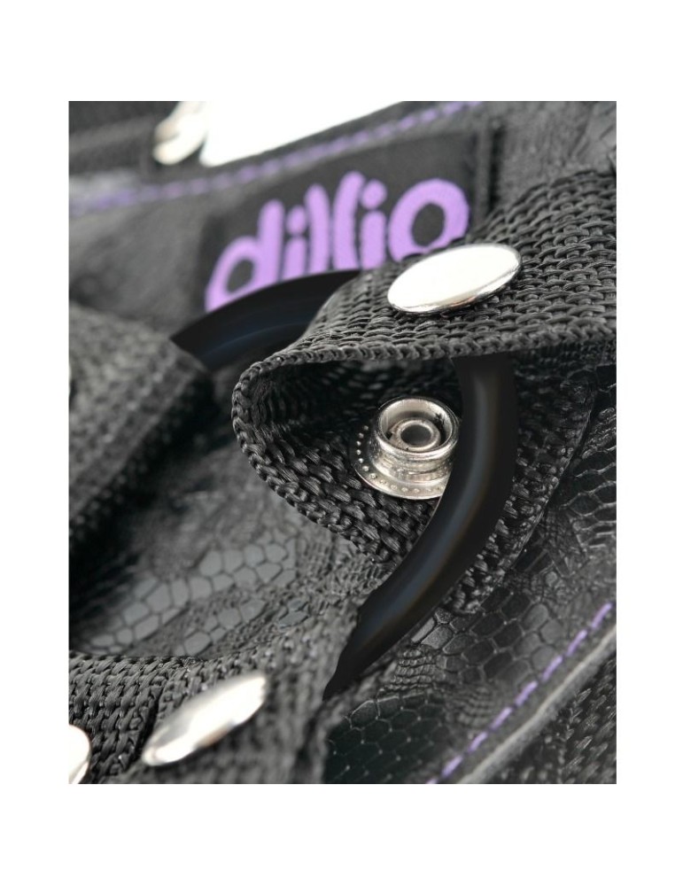 sangle dillio sur harnais avec sangles et gode 15 cm_7
