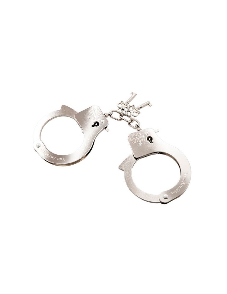 cinquante nuances de menottes en métal gris
