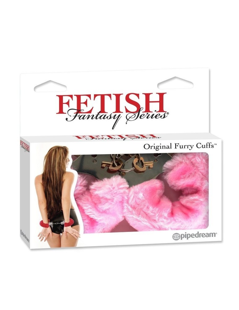 menottes fétiche fantaisie imprimé rose