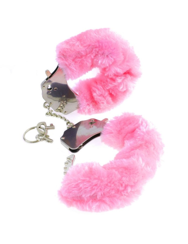 menottes fétiche fantaisie imprimé rose_3