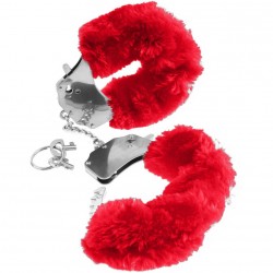 menottes fantaisie fétiche imprimé rouge_3