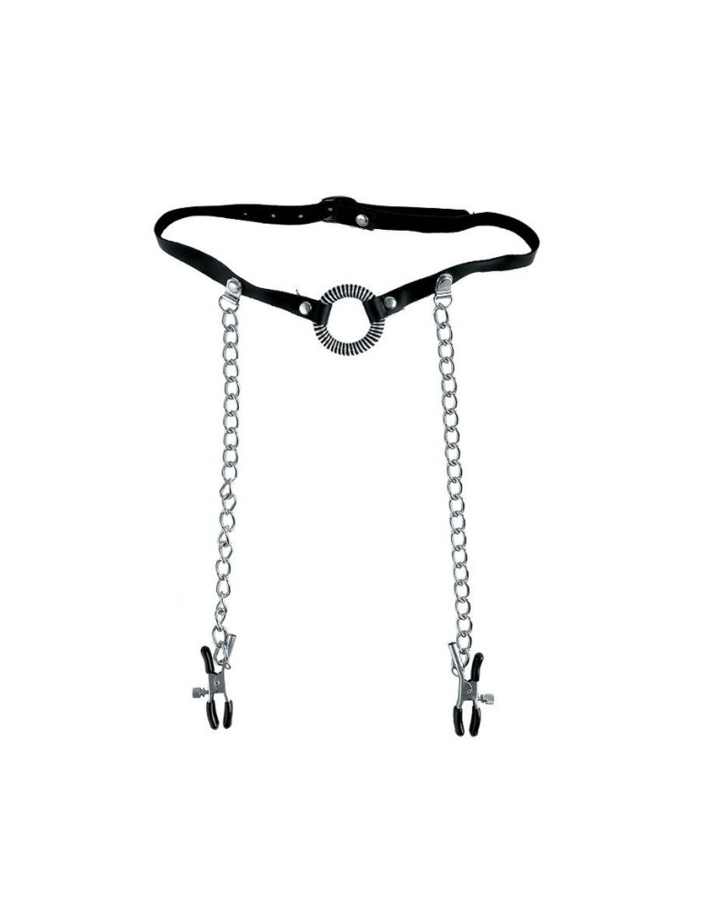 bâillon fétiche fantasy en édition limitée avec pinces à tétons._3