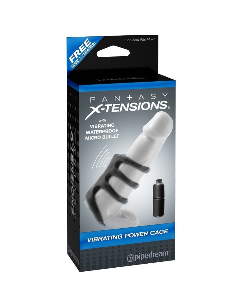 manchon de pénis vibrant noir