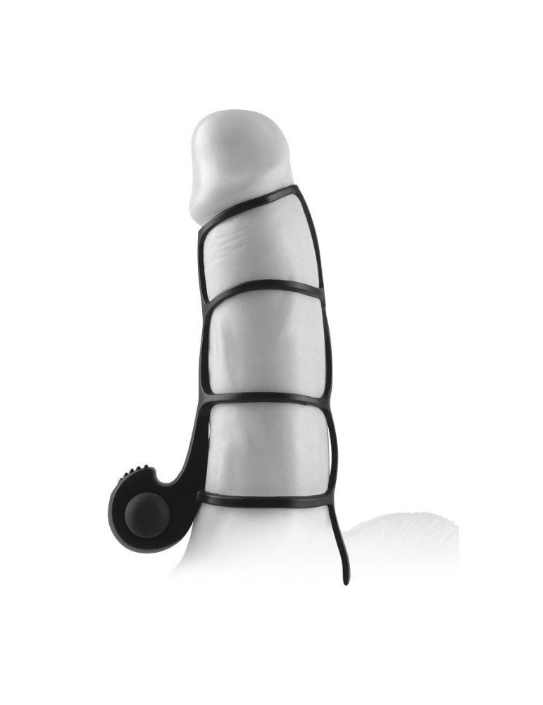 manchon de pénis en silicone pour débutants avec vibromasseur_2