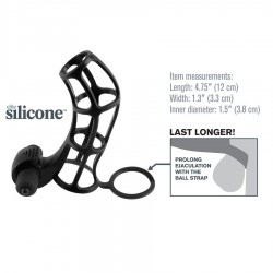 manchon de pénis en silicone de luxe avec vibromasseur_3