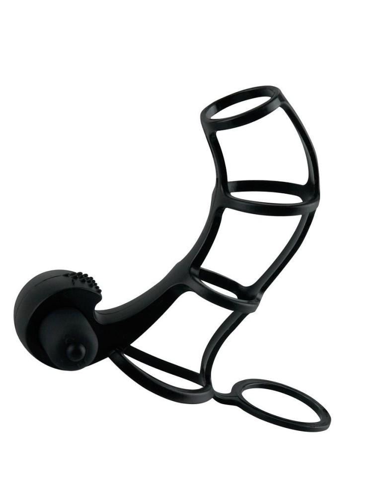 manchon de pénis en silicone de luxe avec vibromasseur_4