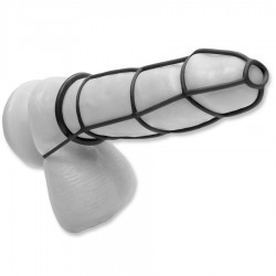 fétiche fantaisie élite envoyé gaine et anneaux de pénis noirs_3