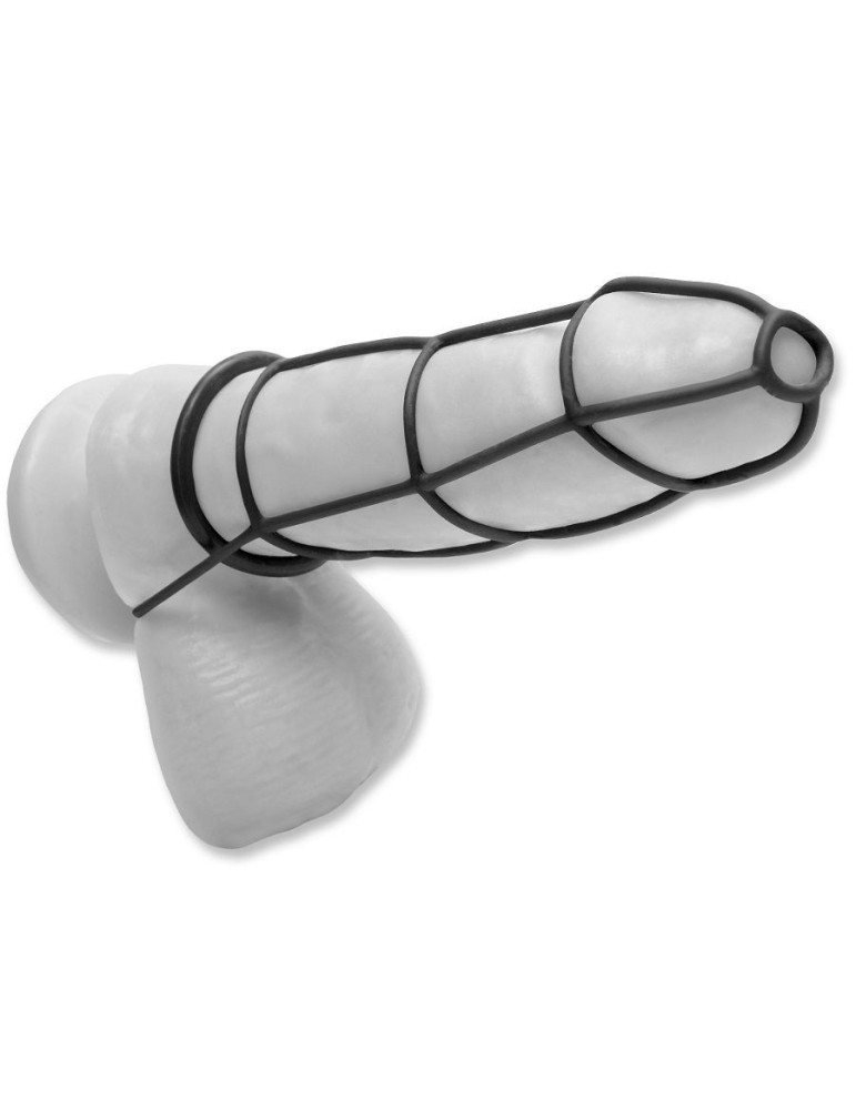 fétiche fantaisie élite envoyé gaine et anneaux de pénis noirs_3