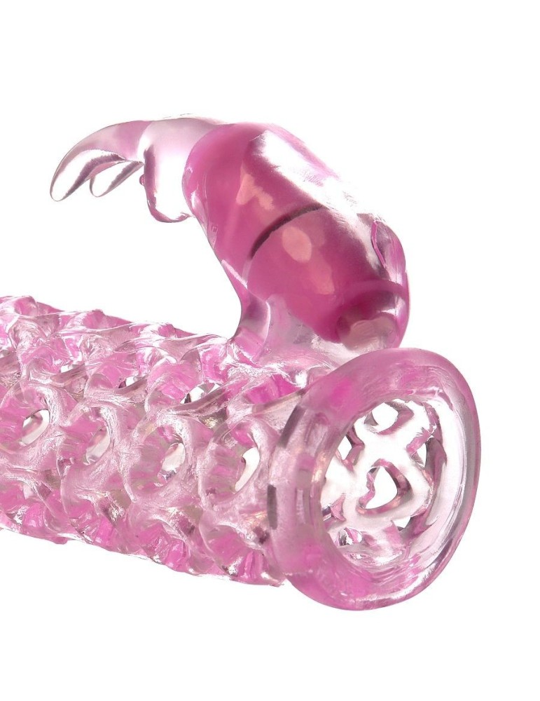 xtensions couverture de vibromasseur couple cage rose_4