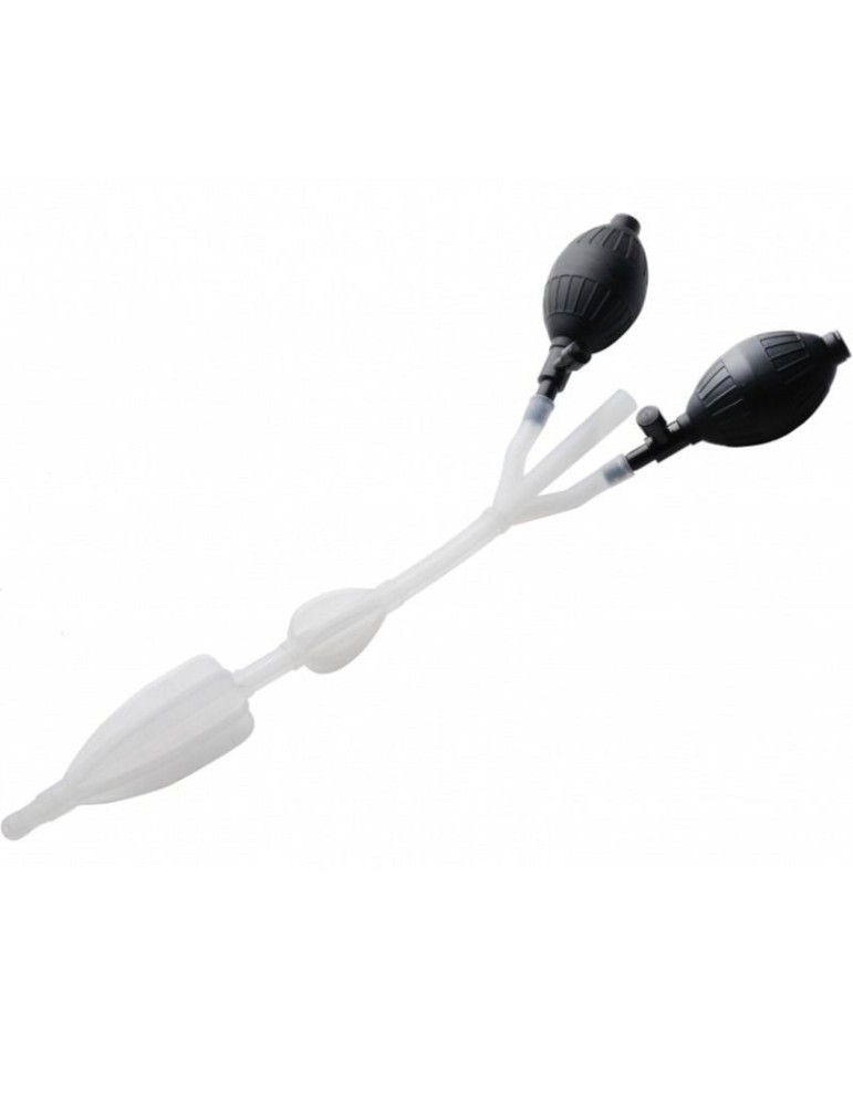 cathéter anal en silicone à flux propre avec double propulseur