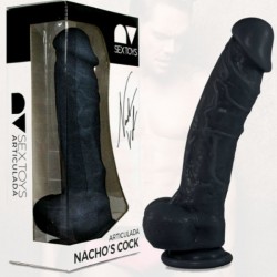 nacho vidal réplique de pénis articulé 24cm noir_3