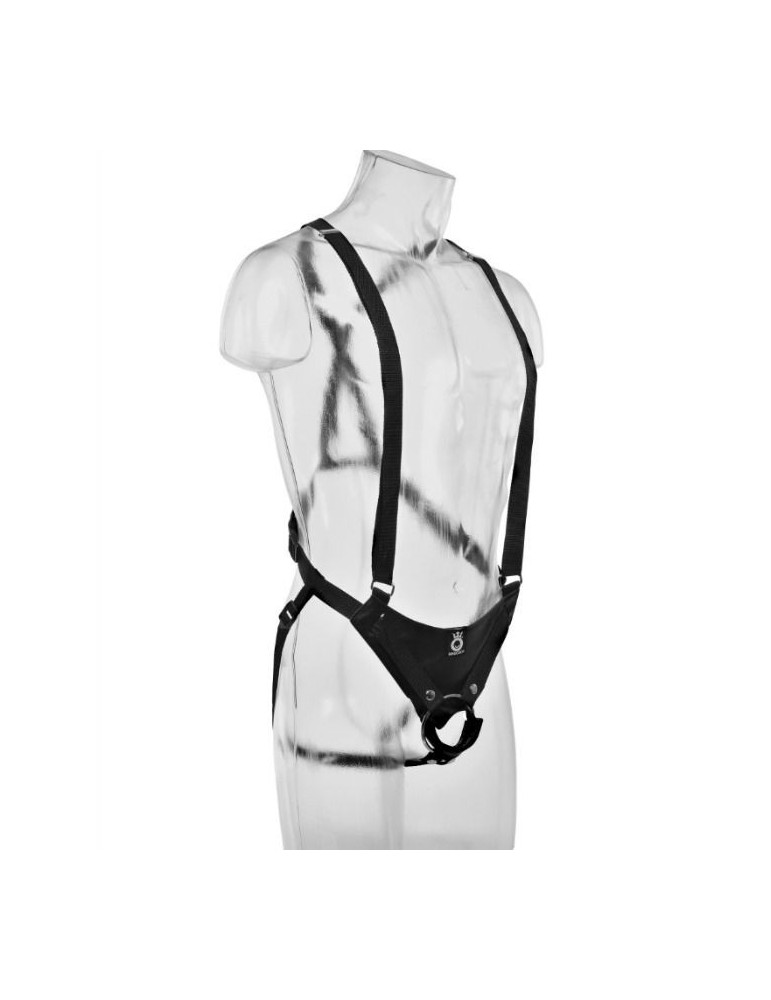 strap-on avec gode creux 25,5 cm et bretelles noires_4