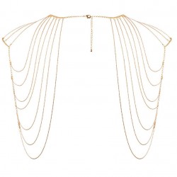 bijoux magnifique bijou avec chaînes métalliques pour les épaules et le dos