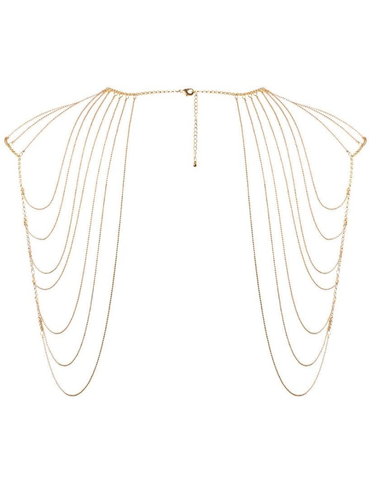 bijoux magnifique bijou avec chaînes métalliques pour les épaules et le dos