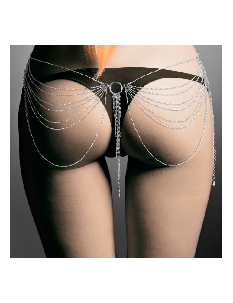 magnifique bijou chaîne de taille en métal argenté_2