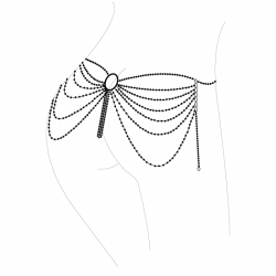 magnifique bijou chaîne de taille en métal argenté_4