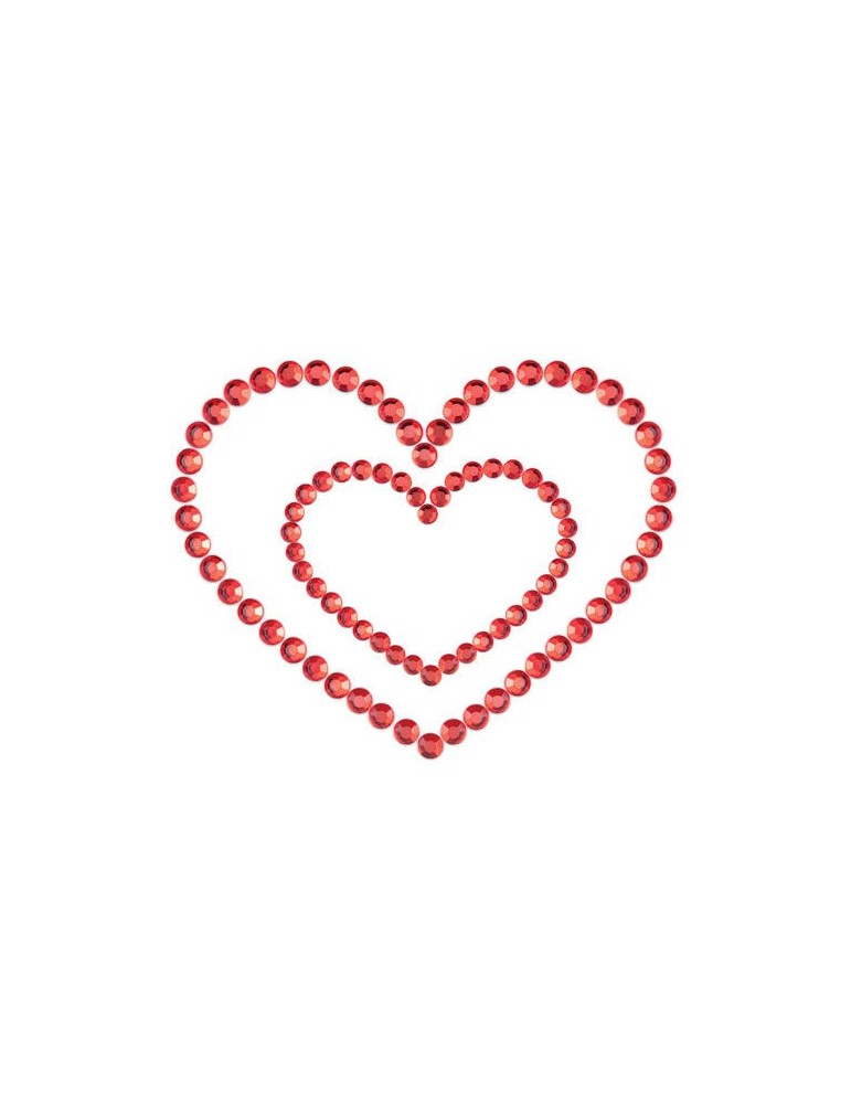 mimi heart couvre les mamelons rouges