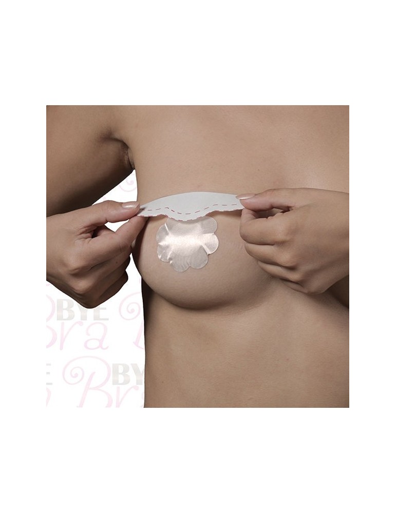 soutien-gorge rehausseur de poitrine + couvre-tétons en soie bonnet fh_5