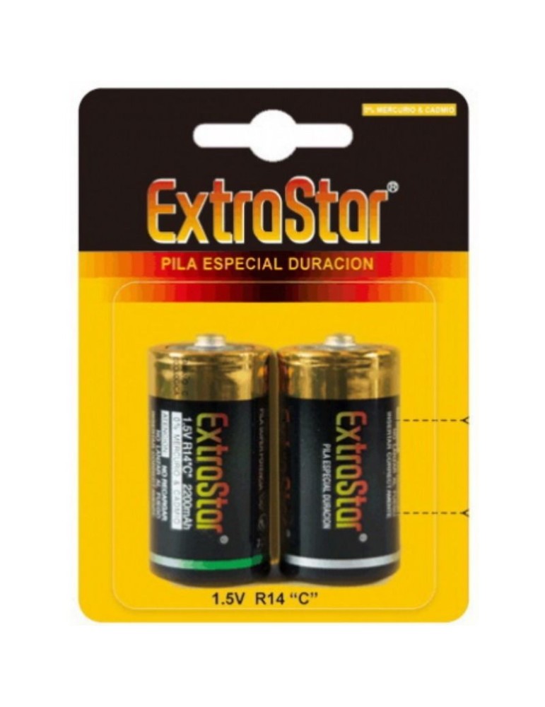batteries extrastar longue durée 1,5 v r14 c