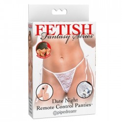 fétiche série fantasy string vibrant balle - blanc